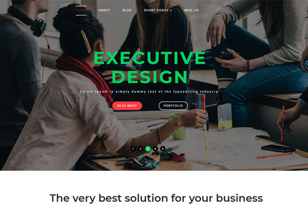 互聯網科技商務通用自適應Bootstrap企業網站模板下載